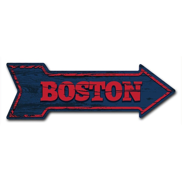 Boston Arrow Decal Funny Home Decor 24in Wide